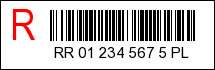 barcode for registered international mail